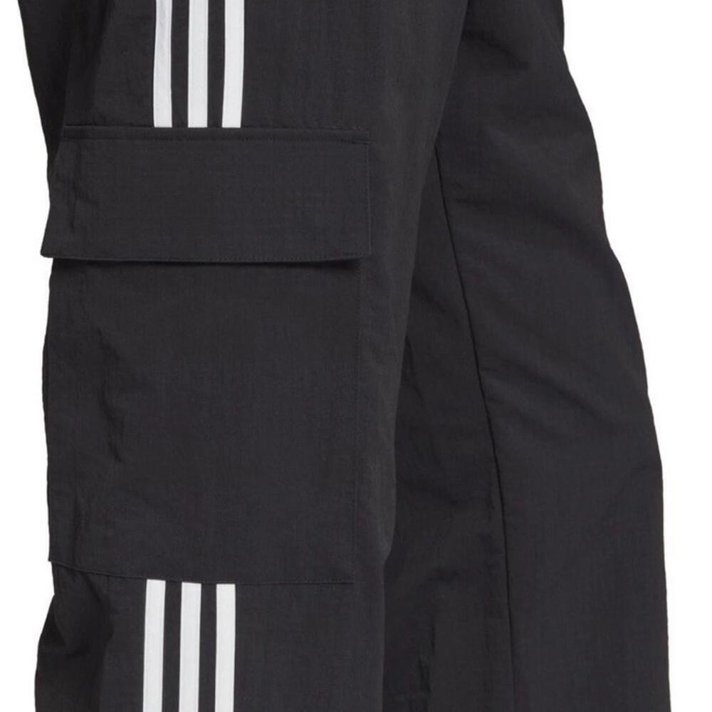 $80 Men’s ADIDAS ORIGINALS CARGO Trefoil Track PANTS Small HR3364 Black White - Picture 2 of 10